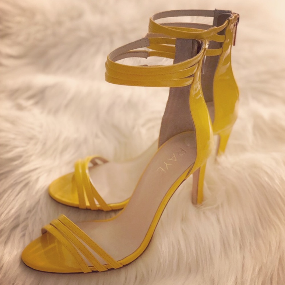 Raye Yellow Mona Heels 6